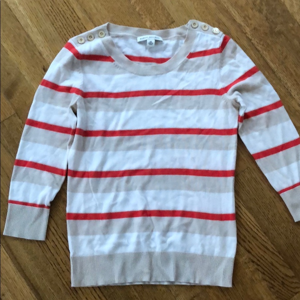 Banana republic striped cotton sweater size xs